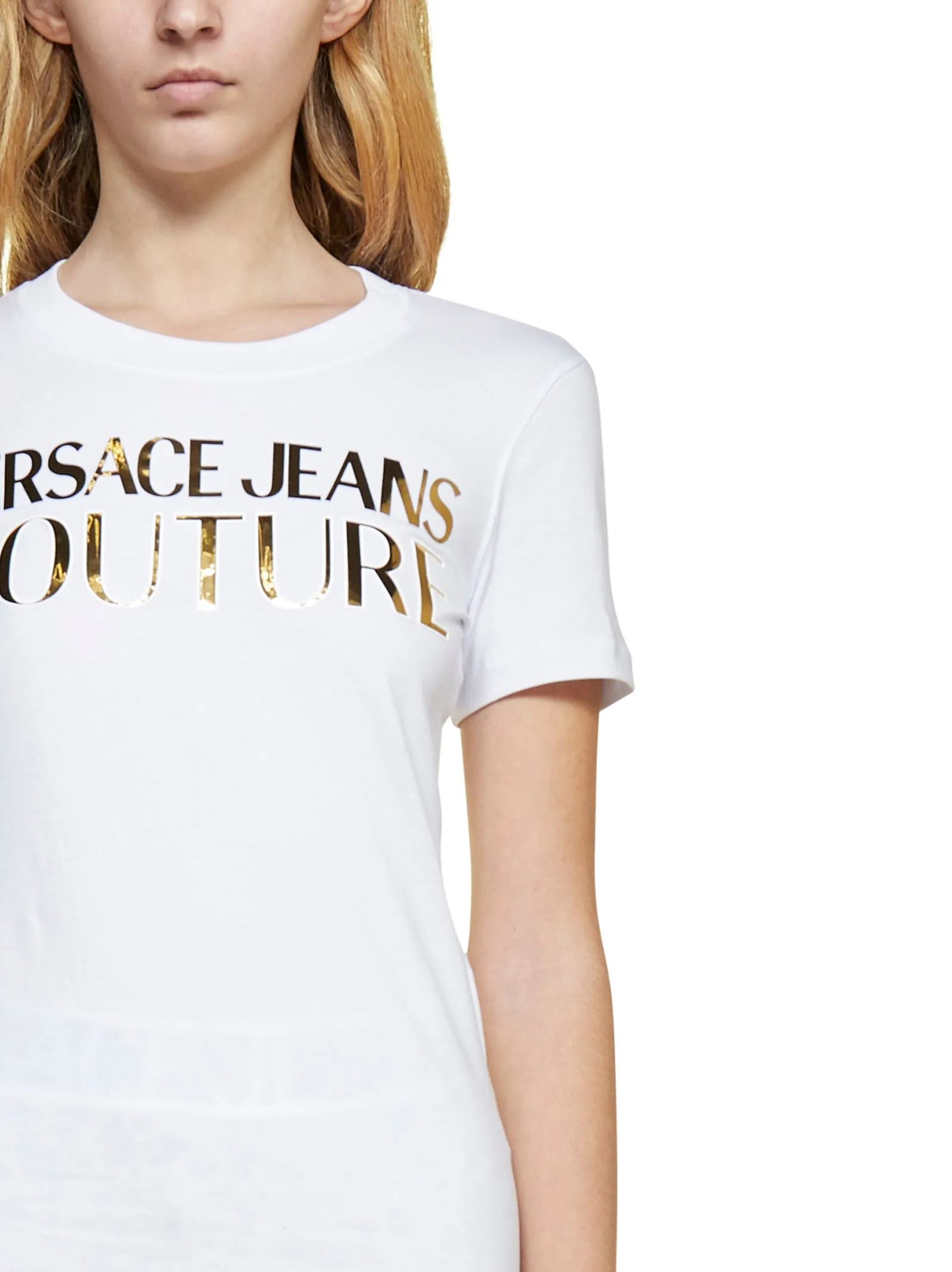 Versace Jeans Couture Logo Printed Crewneck T-Shirt