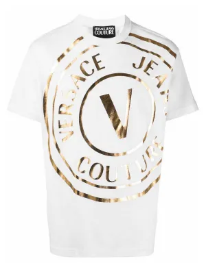 Versace Jeans Couture Logo Printed Crewneck T-Shirt