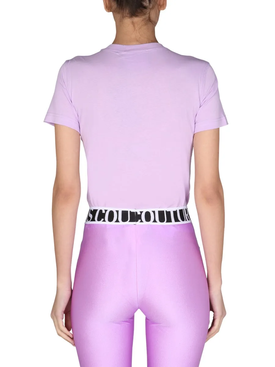 Versace Jeans Couture Logo Printed Crewneck T-Shirt