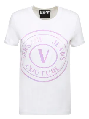 Versace Jeans Couture Logo Printed Crewneck T-Shirt
