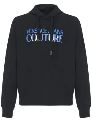 Versace Jeans Couture Logo Printed Drawstring Hoodie