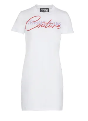 Versace Jeans Couture Logo Printed T-Shirt Dress