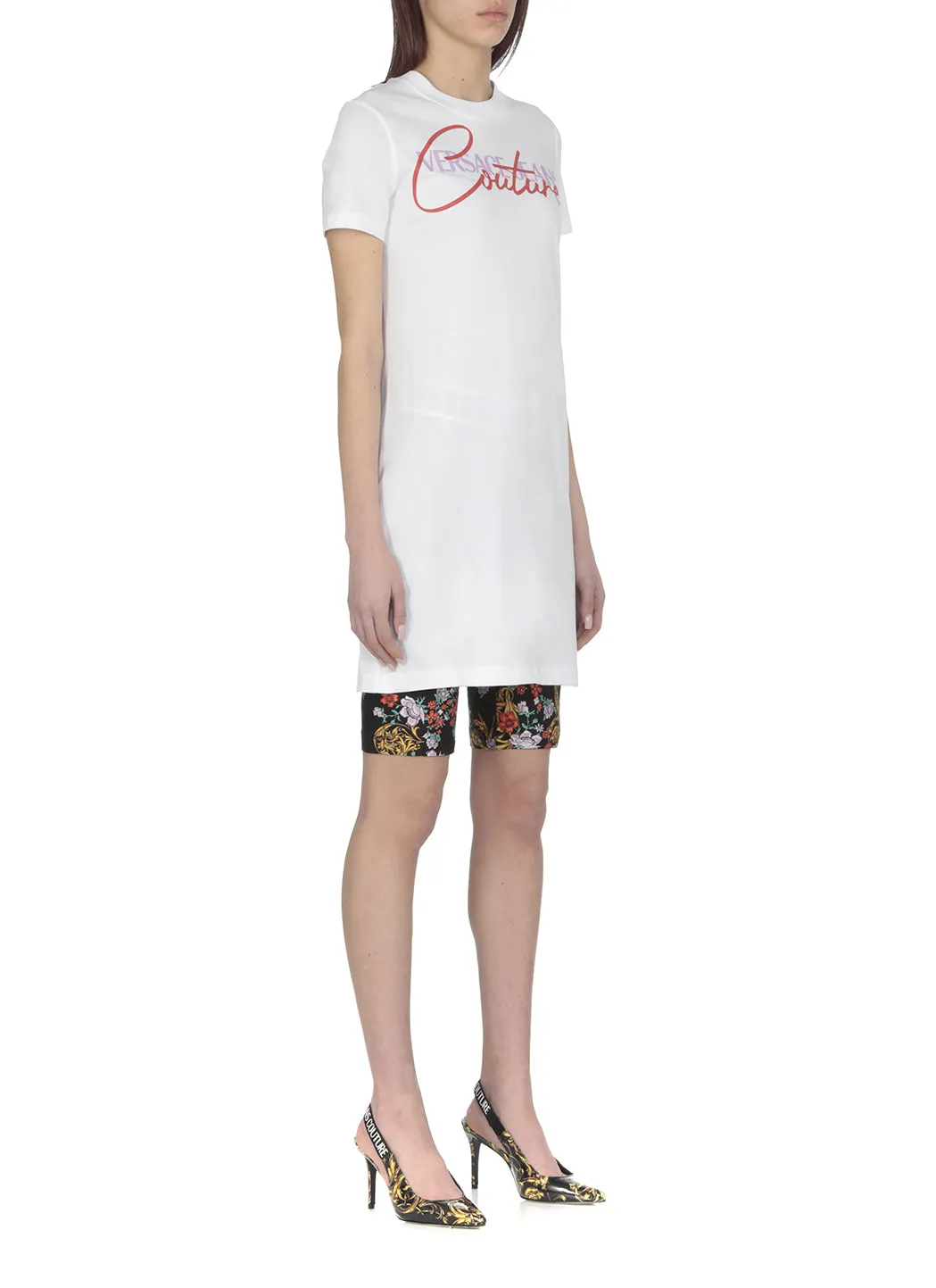 Versace Jeans Couture Logo Printed T-Shirt Dress