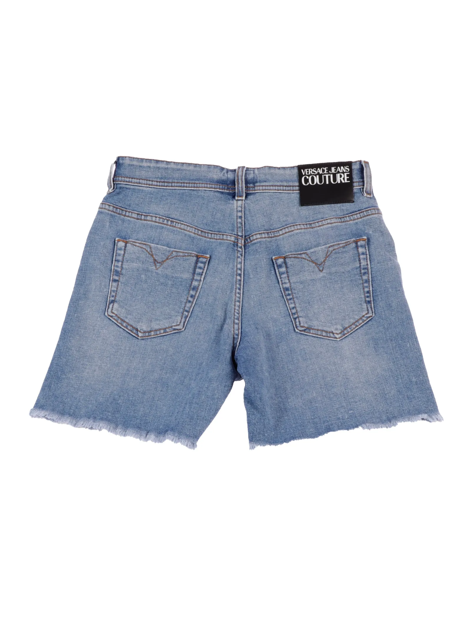 Versace Jeans Couture Regalia Baroque Printed Denim Shorts