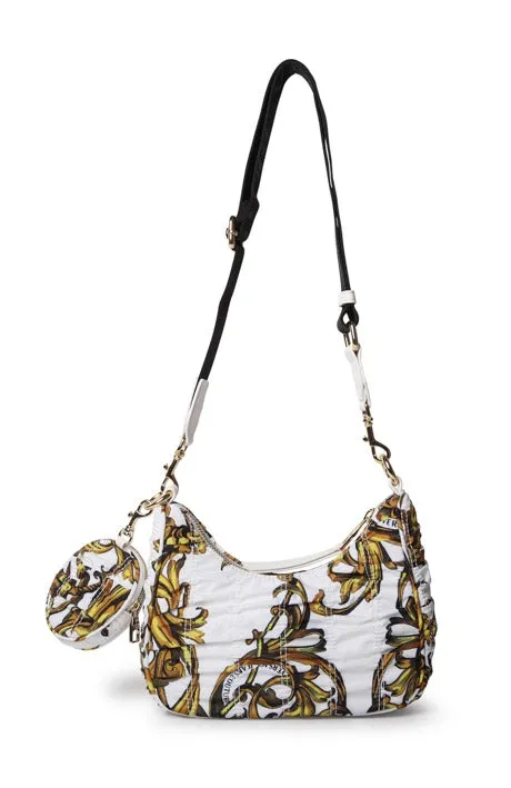Versace Jeans Couture Regalia Baroque Printed Ruched Crossbody Bag