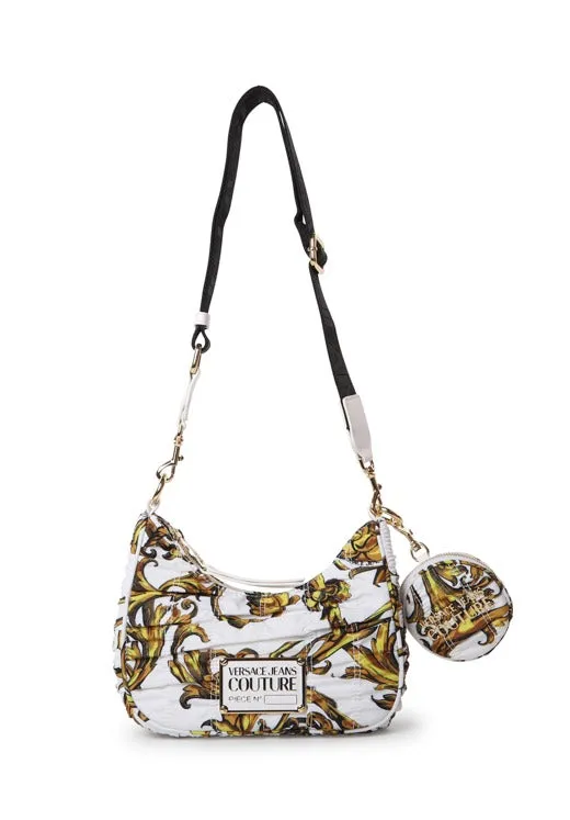Versace Jeans Couture Regalia Baroque Printed Ruched Crossbody Bag