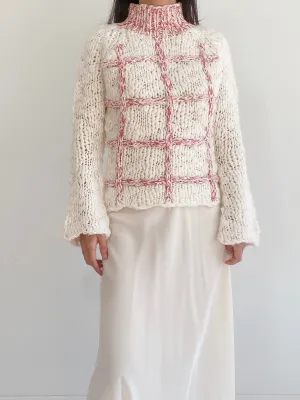 Vintage Hand-Knit Sweater - S