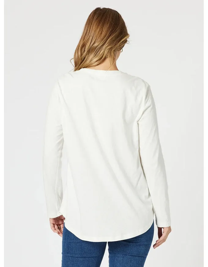 Vintage Tee White/Denim