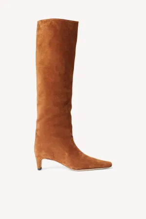 Wally Tall Suede Boot - Tan