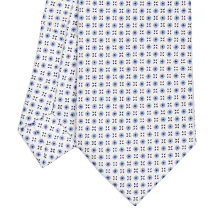 WHITE EXTRA LONG SARTORIAL SILK TIE