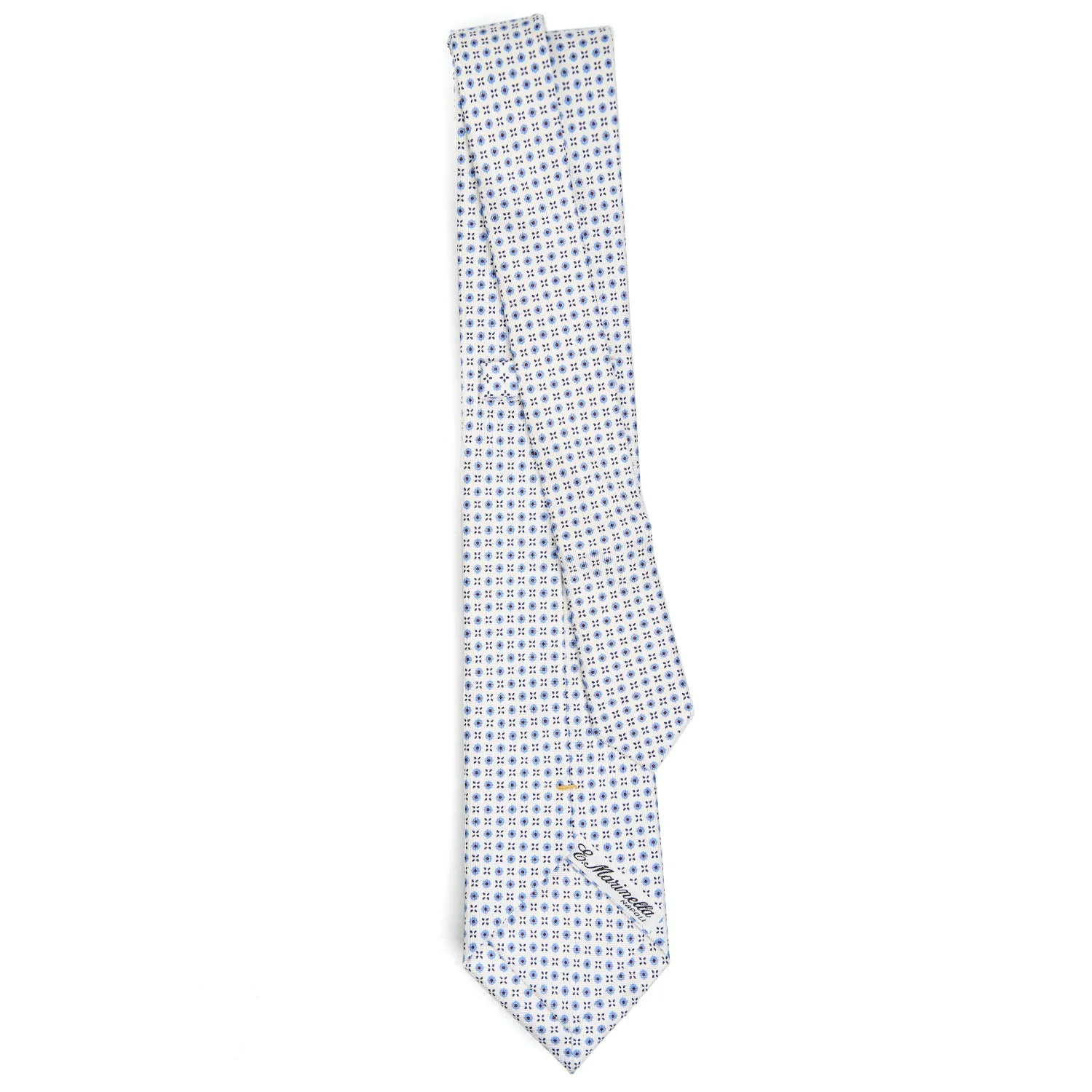 WHITE EXTRA LONG SARTORIAL SILK TIE