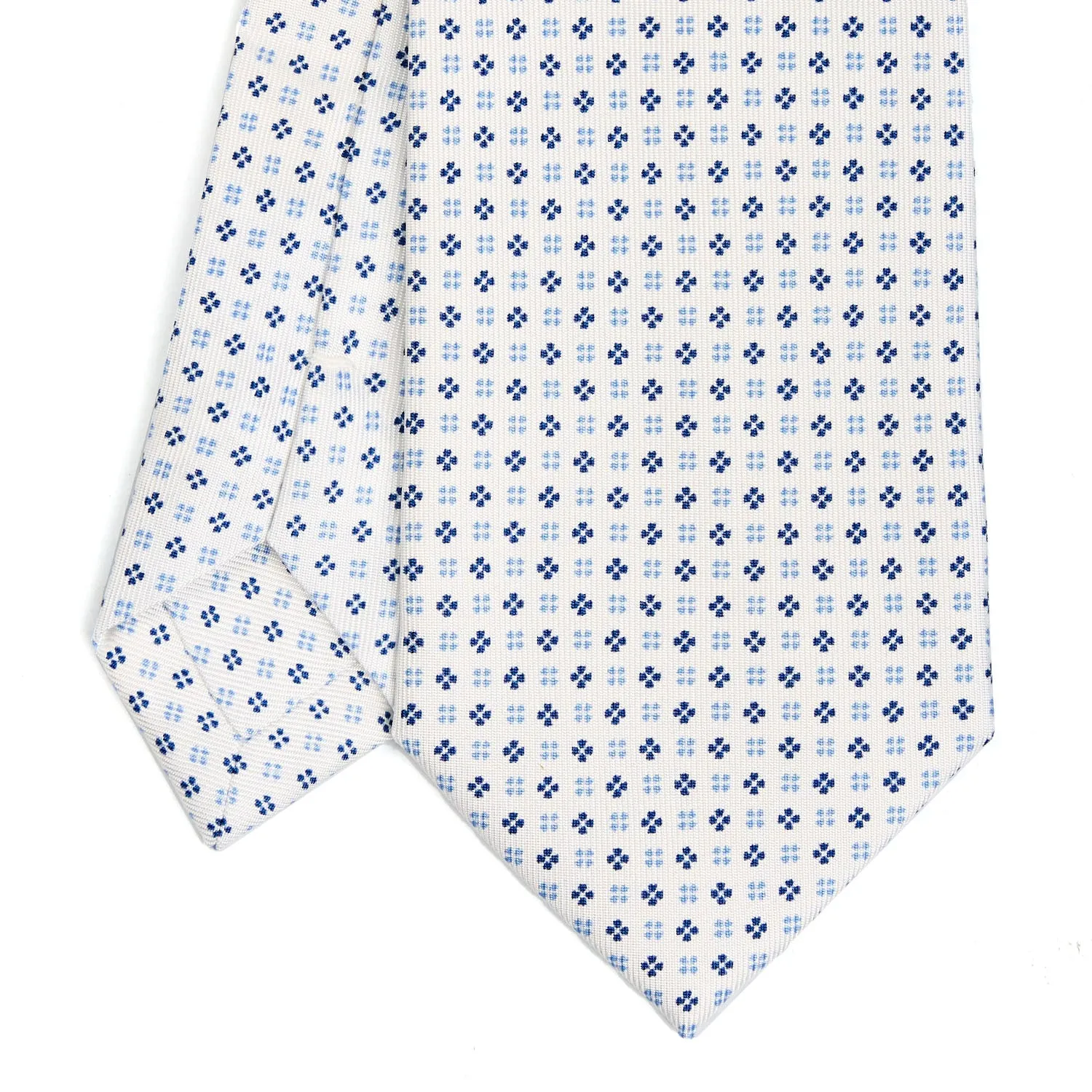 WHITE EXTRA LONG SARTORIAL SILK TIE