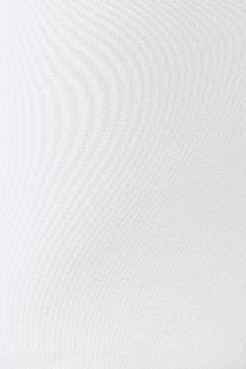 White Supersoft Bodysuit Sleeveless Square-Cut Neck